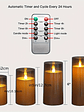 [Christmas Halloween] Halloween Christmas Decorations, Ivory Flameless Candles With Remote And Timer, 5pcs 1 AA Battery Operated Acrylic Flickering LED Pillar Candles For Romantic Ambiance And Home Ho - vignette 9