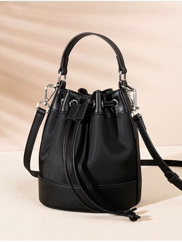 Women'S Retro Bucket Bag - Crossbody & Handbag with Adjustable Strap, Drawstring Closure, Golden-Tone Hardware & Lining - Solid Everyday Purse for Casual & Formal Outfits - Durable & Versatile Women'S 8