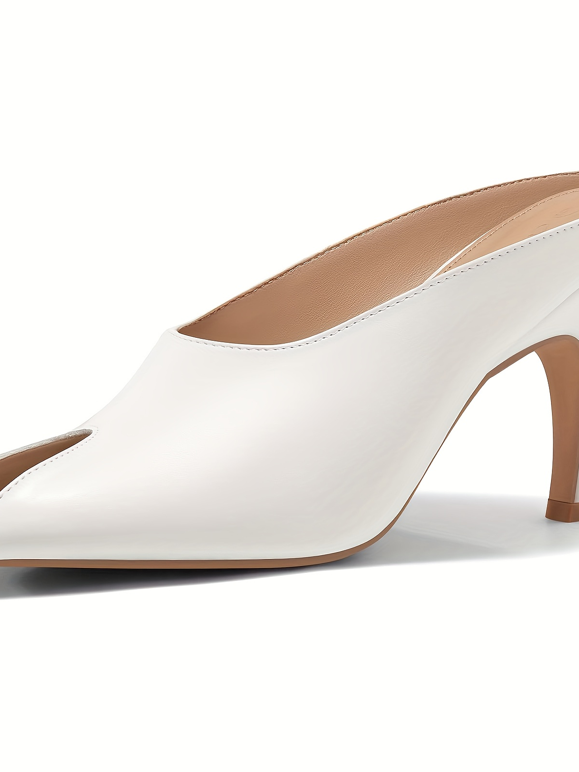 Dainty Peep Toe Kitten Heel Mules 7