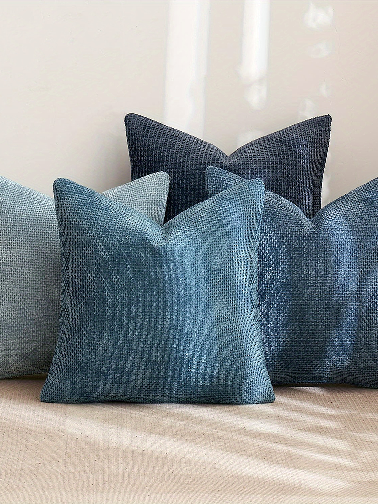 4pcs Bohemian Style Polyester Zipper Cover Pillows - Soft Sherpa Fabric, Neutral Tone, Machine Washable, Ideal for Modern Farmhouse, Bedroom, Living Room Decor, Living Room Decor|Bohemian Style Pillow 9