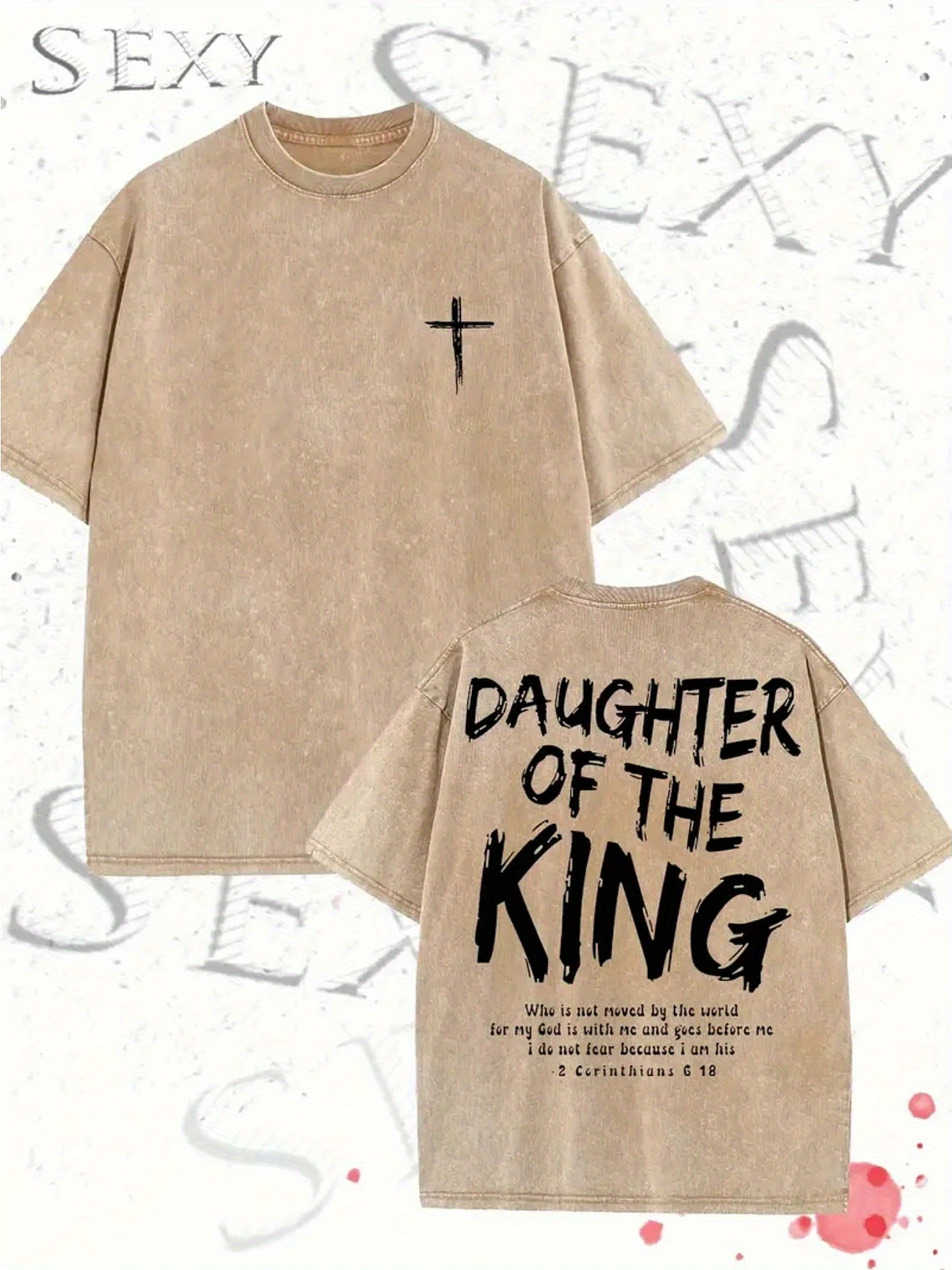 Daughter of the KING Cotton T-Shirt  4