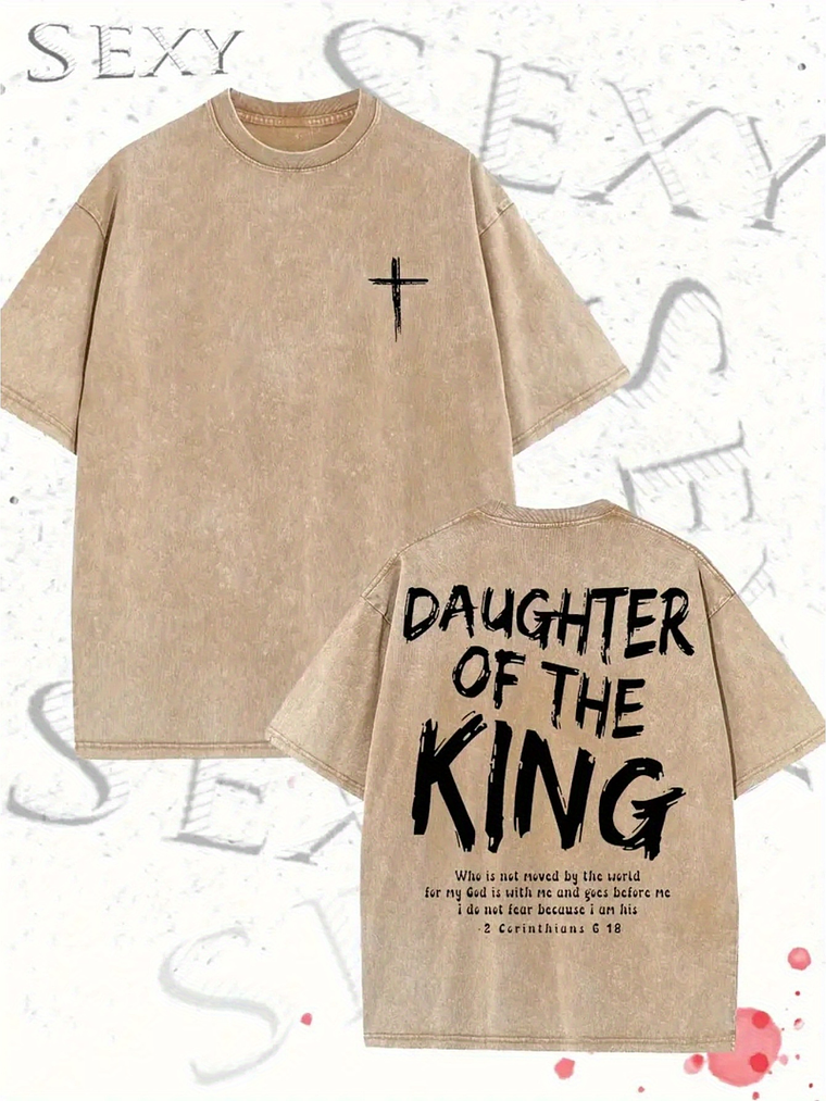 Daughter of the KING Cotton T-Shirt  4