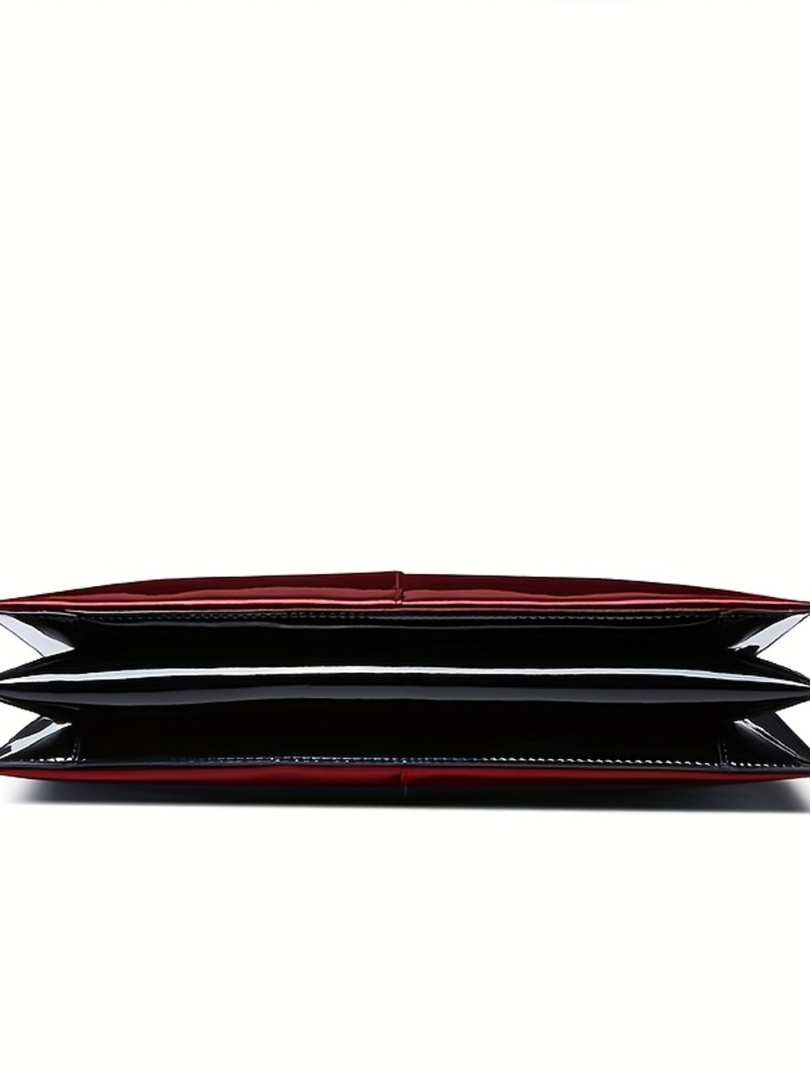 Women Patent Leather Handbag - Genuine Burgundy Purse, Large Capacity Tote & Wallet Combo (Handheld/Purse) in Red/Navy/Dark Purple, Golden-Tone Hardware, Adjustable Strap - Elegant Designer Bag for,,  5