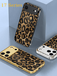 Vibrant Electroplated Tempered Glass Leopard-Pattern Phone Case for Apple for iphone 17, Air 16, Pro Max 15, 14 Plus, 13, 12, 11, Premium Shockproof Protection, Smartphone Case A, Handy Cover - vignette 9