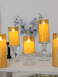 [Christmas Halloween] Halloween Christmas Decorations, Ivory Flameless Candles With Remote And Timer, 5pcs 1 AA Battery Operated Acrylic Flickering LED Pillar Candles For Romantic Ambiance And Home Ho - vignette 12