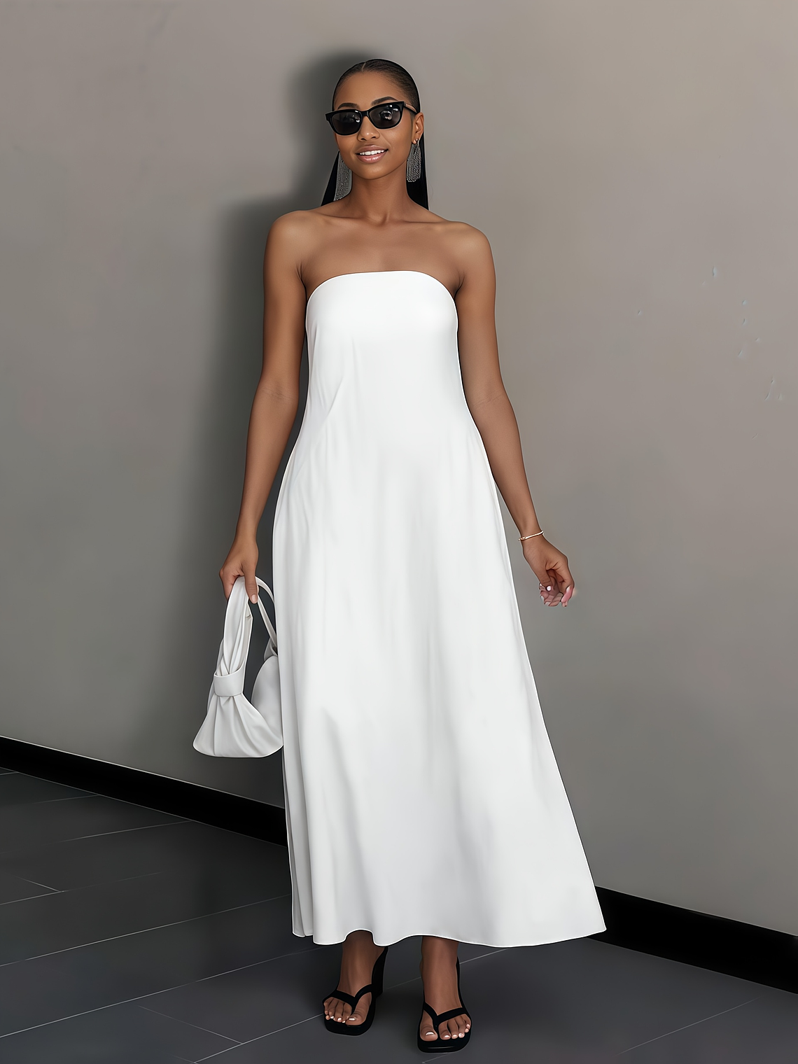 She Floats Linen Wrap Dress 8