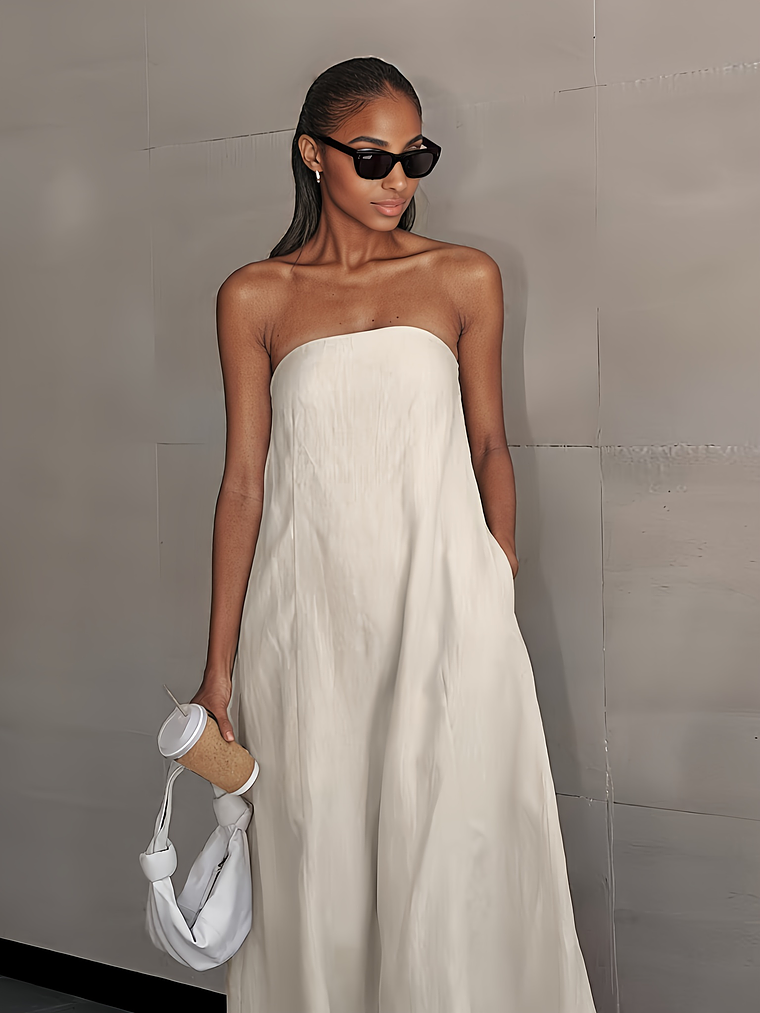 She Floats Linen Wrap Dress 9