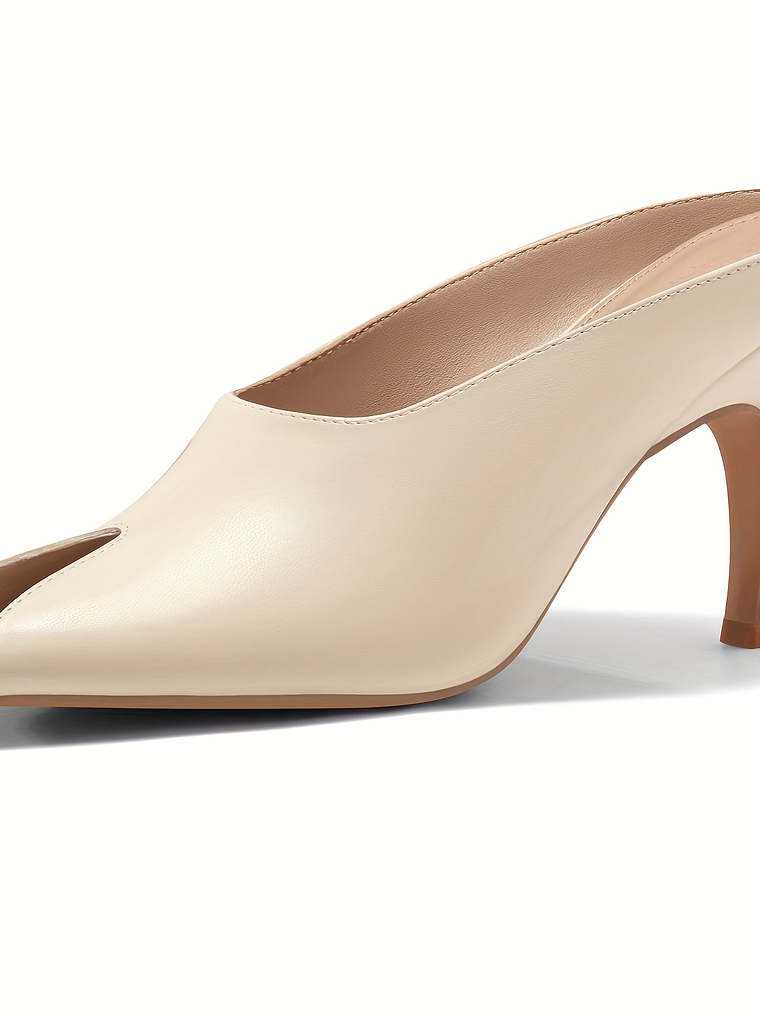 Dainty Peep Toe Kitten Heel Mules 9