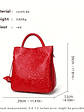 Blossom Embossed Genuine Leather Handbag  - thumbnail 3