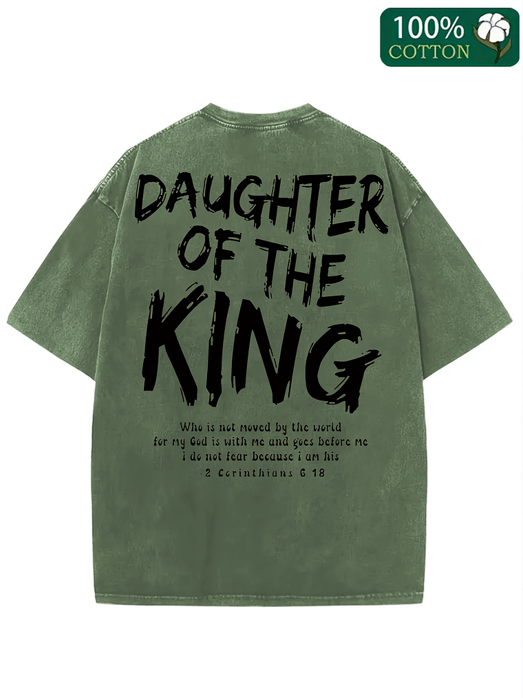 Daughter of the KING Cotton T-Shirt  9
