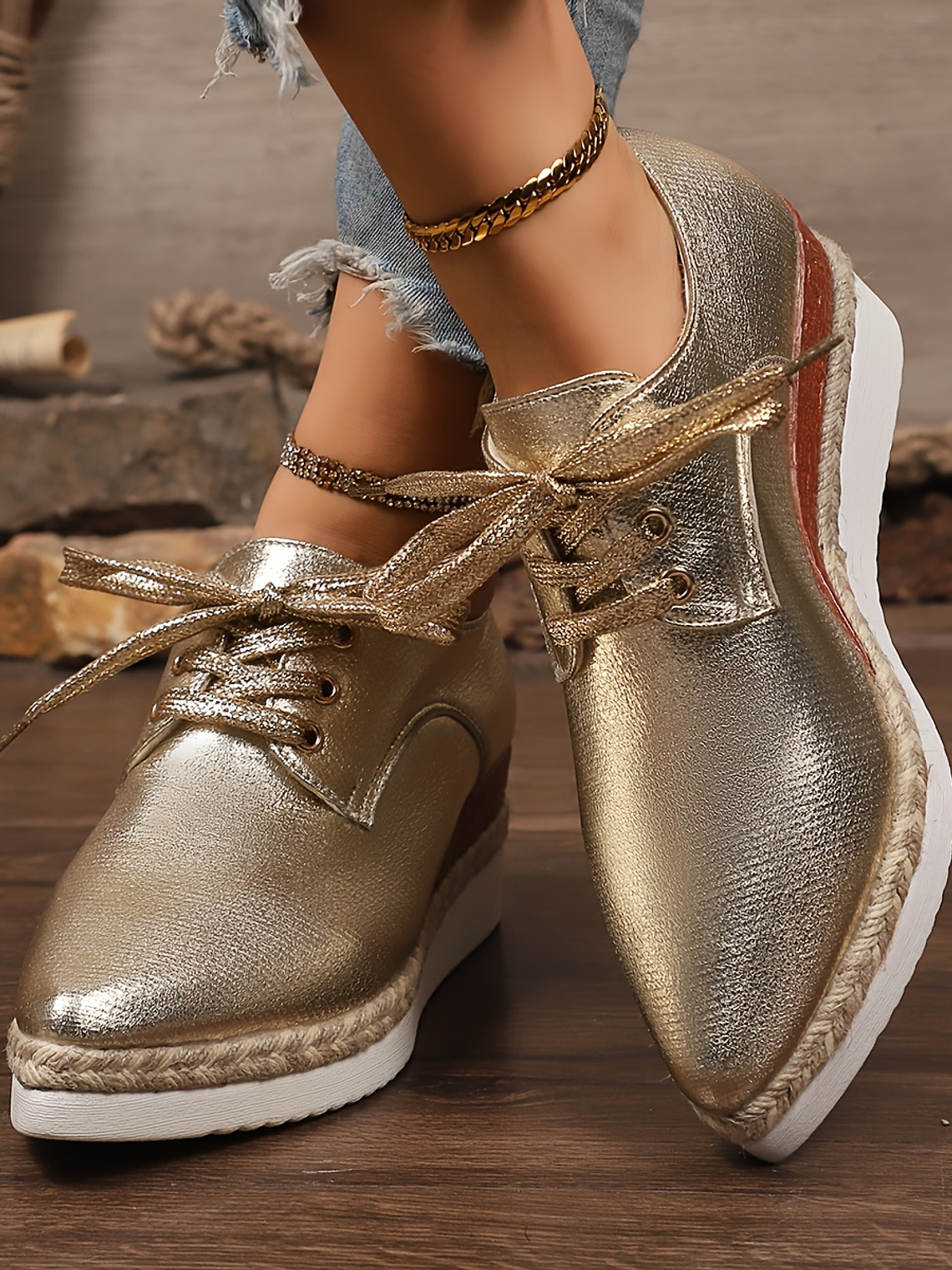 Lace Up Chunky Heel  5