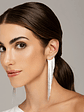 Laser Focus Metal Tassel Earrings  - thumbnail 4