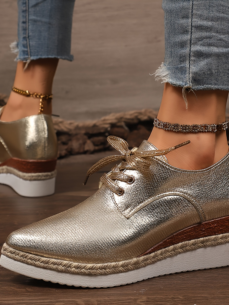 Lace Up Chunky Heel  6