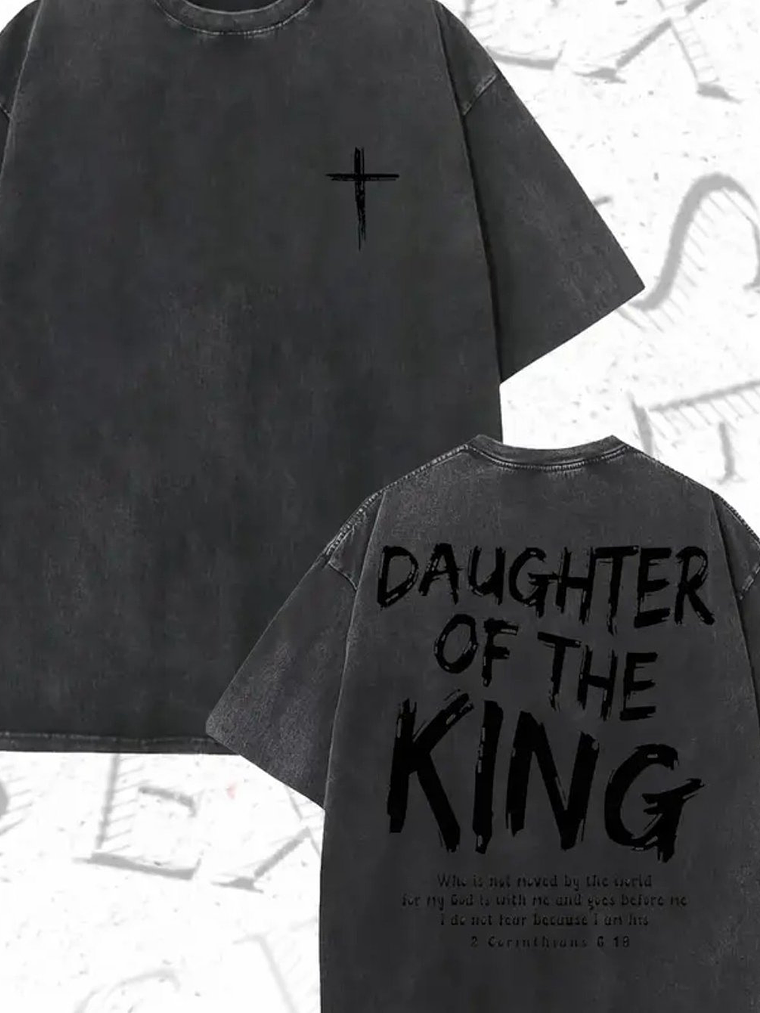 Daughter of the KING Cotton T-Shirt  11