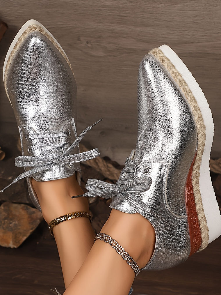 Lace Up Chunky Heel  7