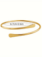 Vintage Boho 6pcs 14K Golden Plated Copper Cuff Bracelet Set - Adjustable & Stackable for Daily Wear & Gift-Giving - vignette 5