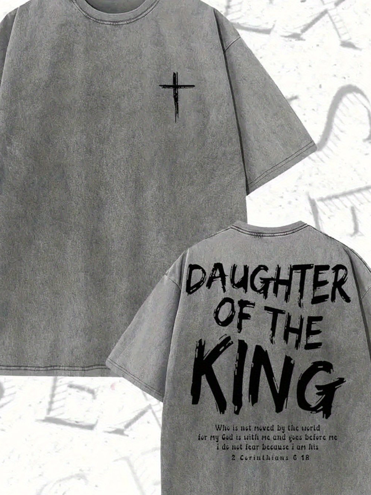 Daughter of the KING Cotton T-Shirt  12