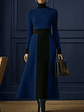 Elegant Color-Block Dress - thumbnail 4