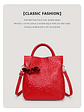 Blossom Embossed Genuine Leather Handbag  - thumbnail 10