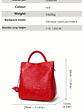 Blossom Embossed Genuine Leather Handbag  - thumbnail 11