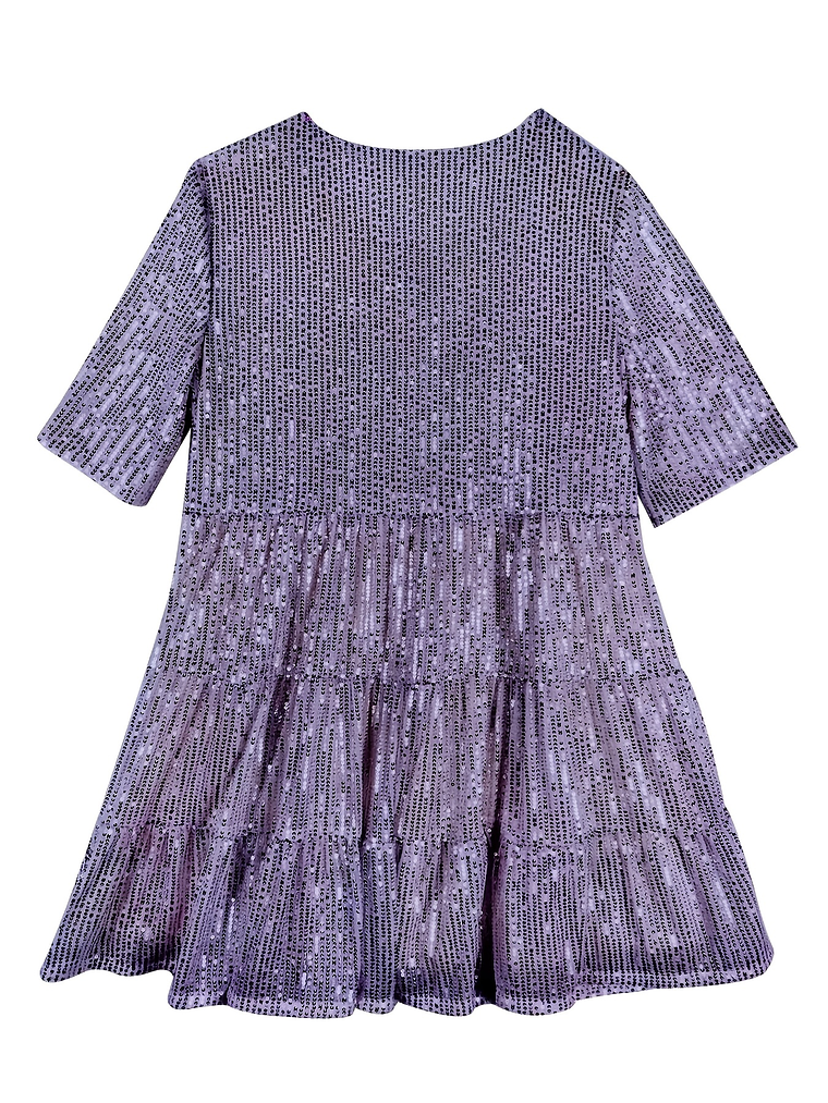 Baby Doll Sequined  Loose Dress 11