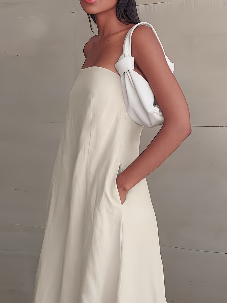 She Floats Linen Wrap Dress 17