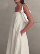 She Floats Linen Wrap Dress - vignette 17