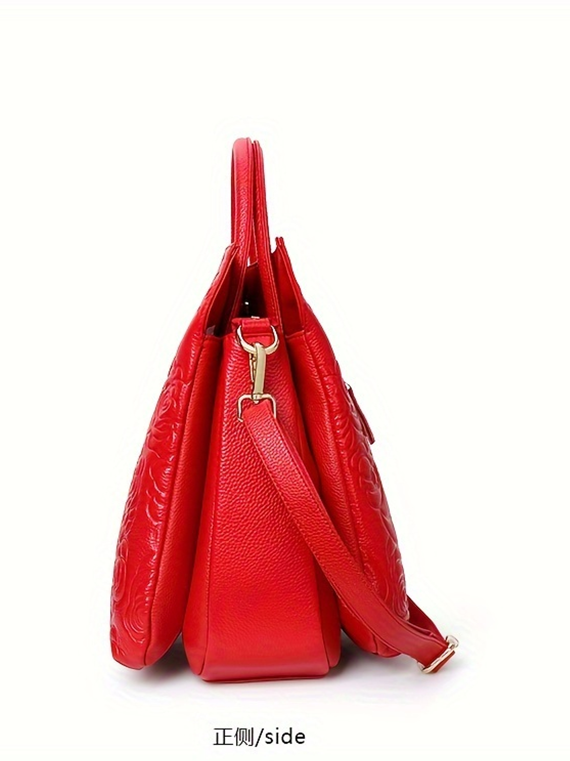 Blossom Embossed Genuine Leather Handbag  14