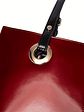 Women Patent Leather Handbag - Genuine Burgundy Purse, Large Capacity Tote & Wallet Combo (Handheld/Purse) in Red/Navy/Dark Purple, Golden-Tone Hardware, Adjustable Strap - Elegant Designer Bag for,,  - vignette 16
