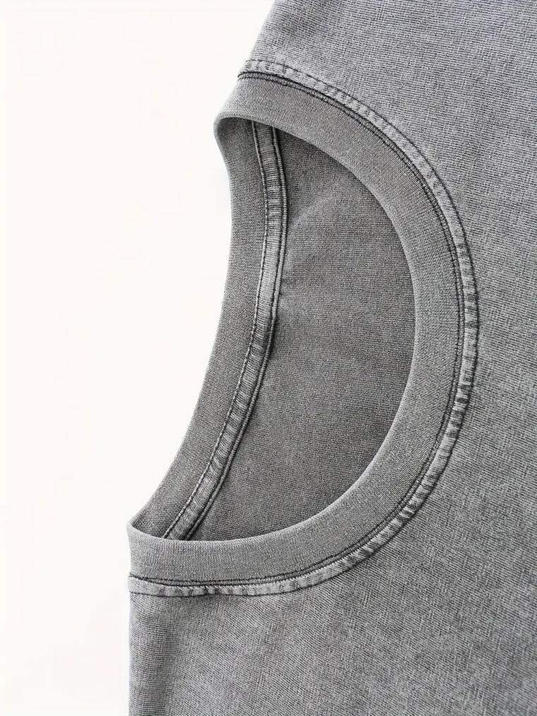 Created Vintage Washed Cotton Heavyweight T-Shirt  2