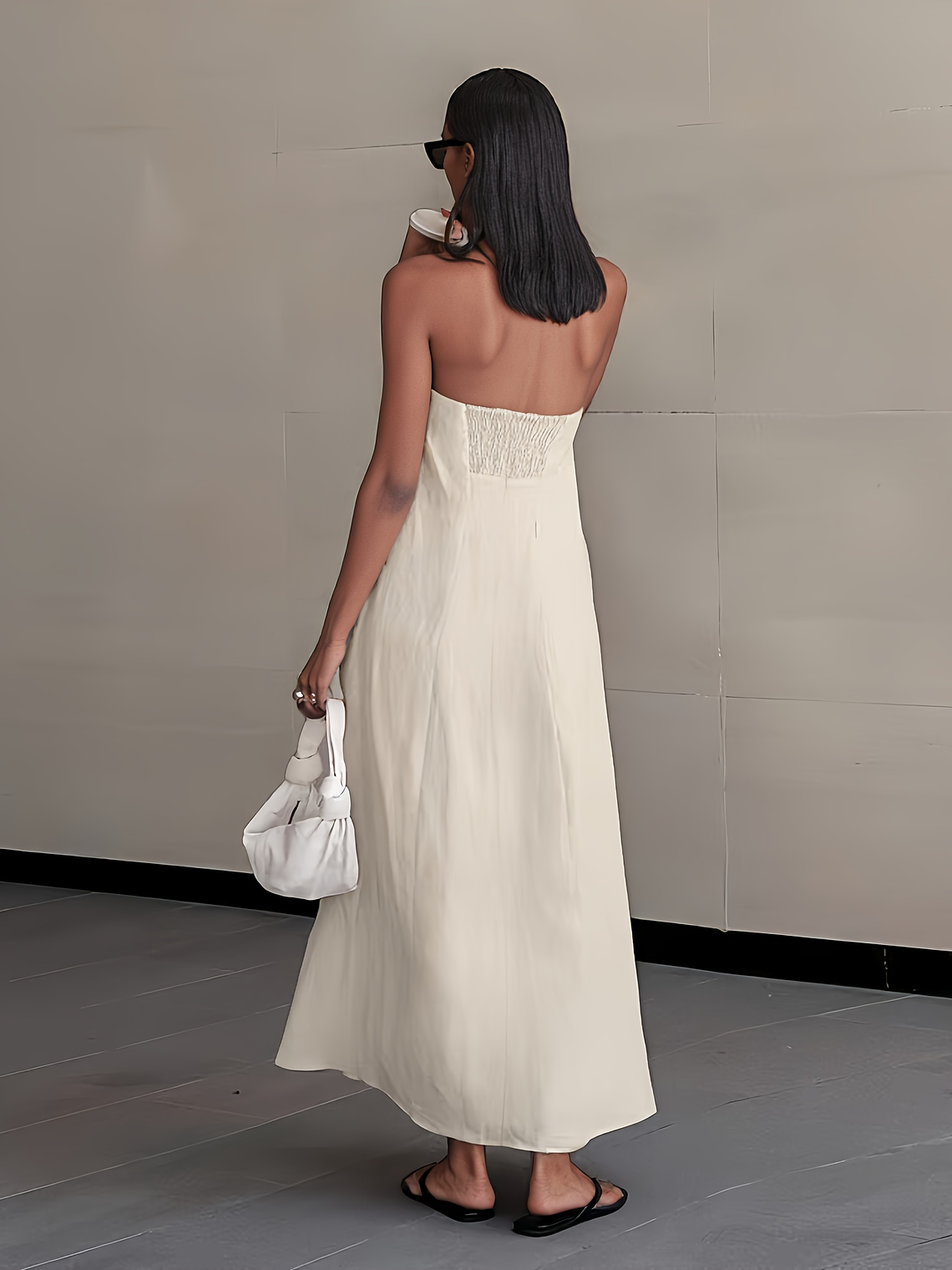 She Floats Linen Wrap Dress 19