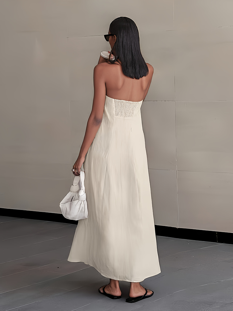 She Floats Linen Wrap Dress 19