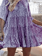 Baby Doll Sequined  Loose Dress - thumbnail 15