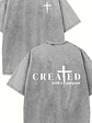 Created Vintage Washed Cotton Heavyweight T-Shirt  - vignette 6