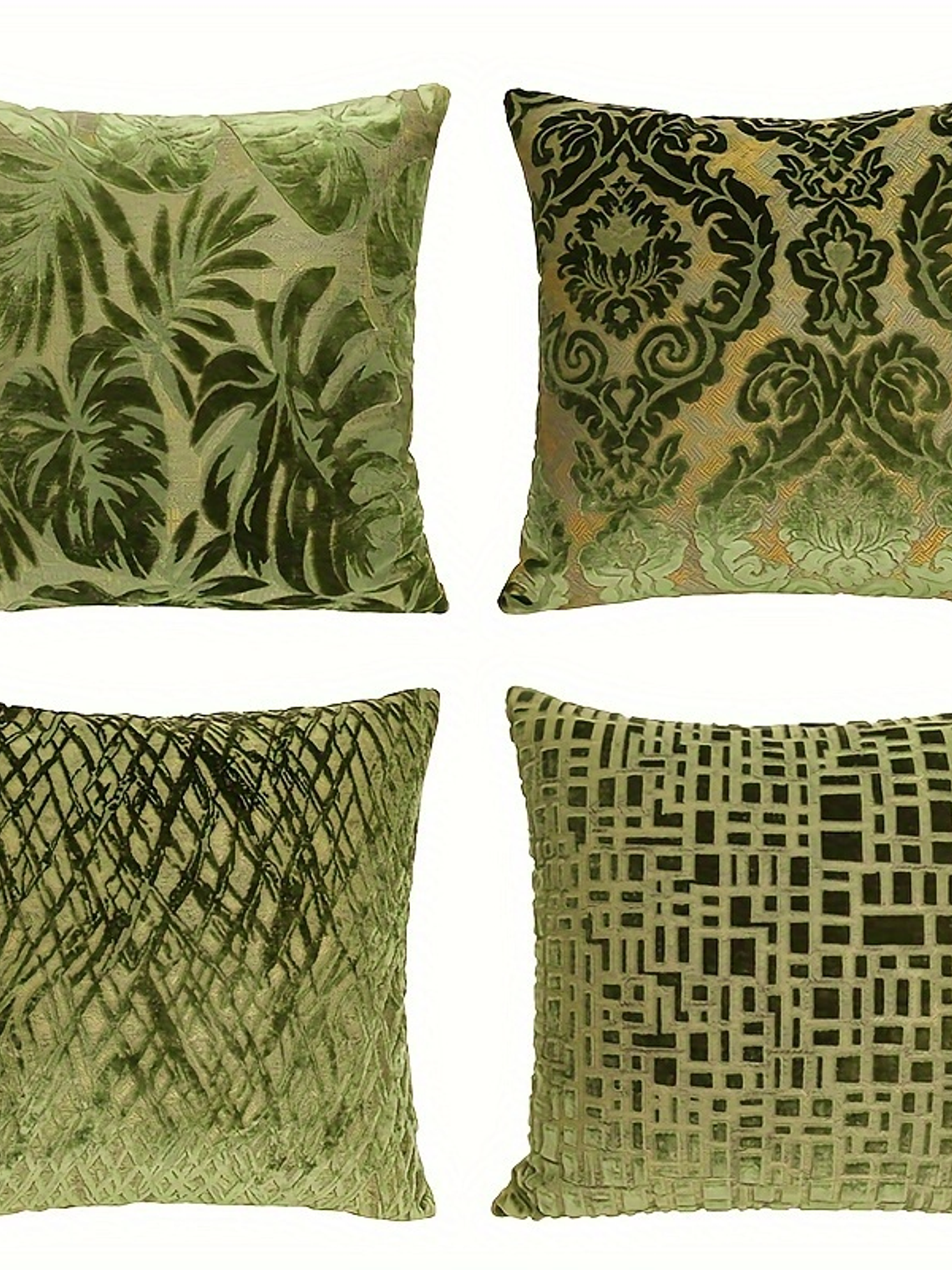 Royal Jacquard Vintage Style Velvet Pillows 18