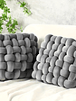 2pcs Knot Pillow Soft Throw Pillow Home Decoration Cushion Square Office Knotted Plush Throw Cushion For Living Room Bedroom Sofa Couch Living Room Decor, 12'' X 13'' - vignette 20