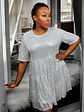 Baby Doll Sequined  Loose Dress - thumbnail 1