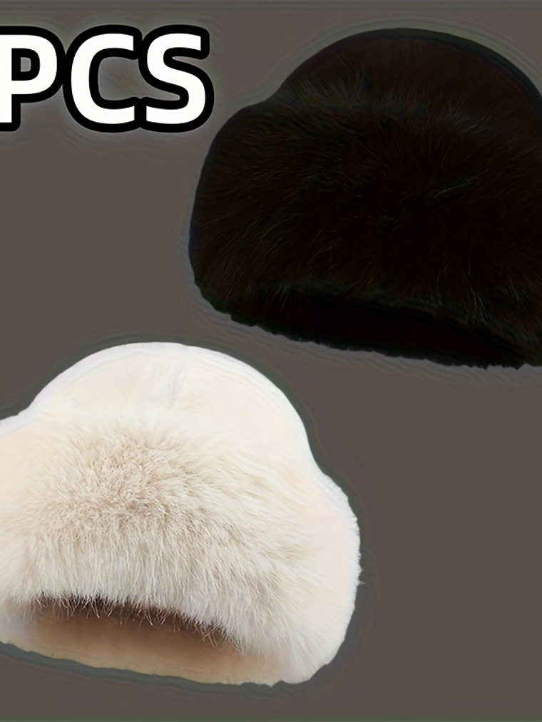 Elegant Women'S Faux Winter Hat - a Cozy And Warm Thick Mongolian Hat with Ear Protection, Featuring a Stylish And Simple Design, Elastic Fit, Perfect for Outdoor Activities in Cold Weather, a Great H 12