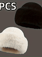 Elegant Women'S Faux Winter Hat - a Cozy And Warm Thick Mongolian Hat with Ear Protection, Featuring a Stylish And Simple Design, Elastic Fit, Perfect for Outdoor Activities in Cold Weather, a Great H - vignette 12