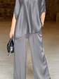 Lovely Satin Fabric V-Neck Elegant Trousers Set - thumbnail 13
