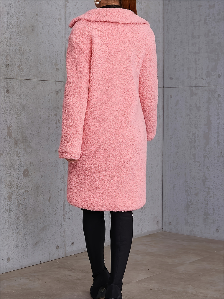 Teddy  Faux Coat with Pockets  4