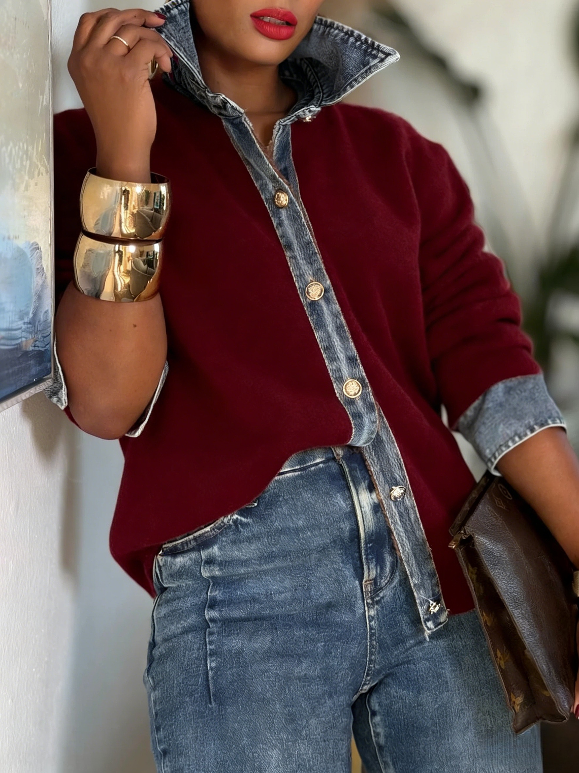 Polished Patchwork Inspired Cardigan  1