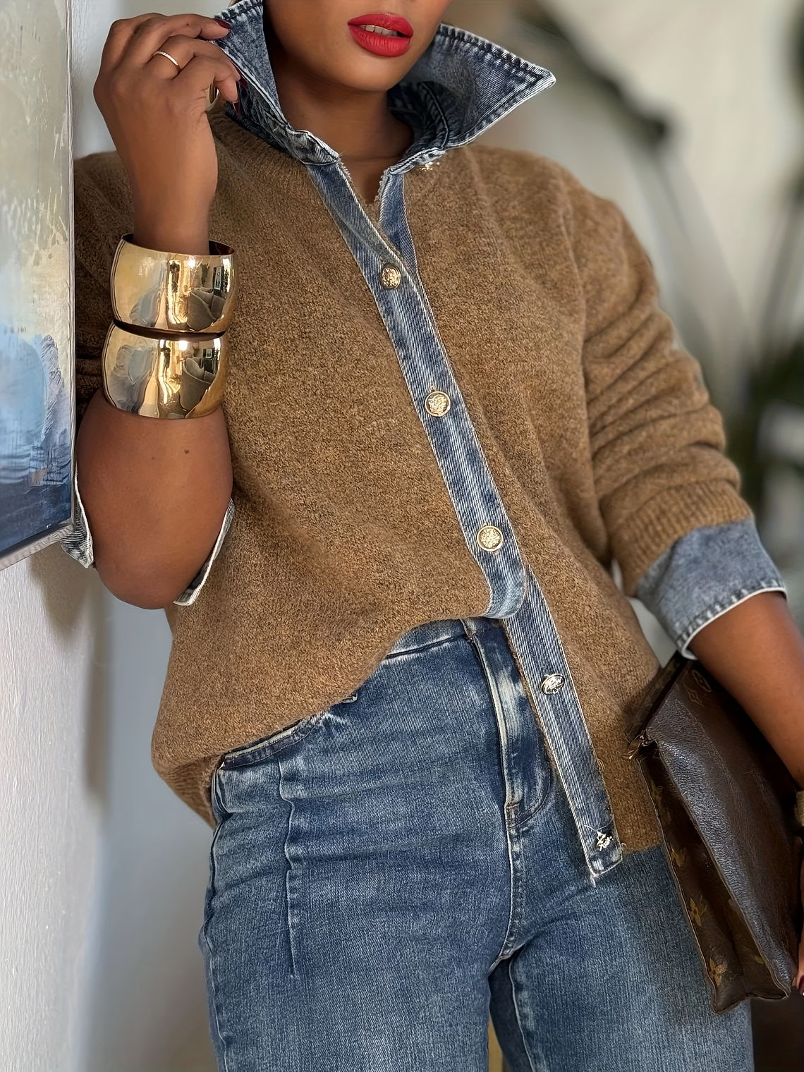 Polished Patchwork Inspired Cardigan  4