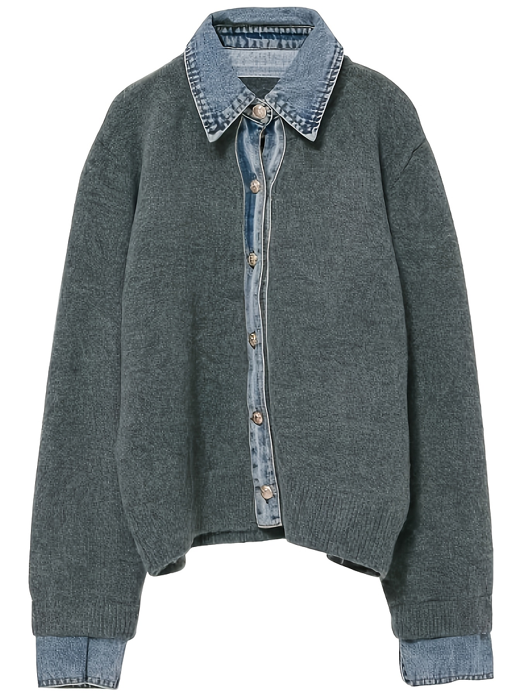 Polished Patchwork Inspired Cardigan  6