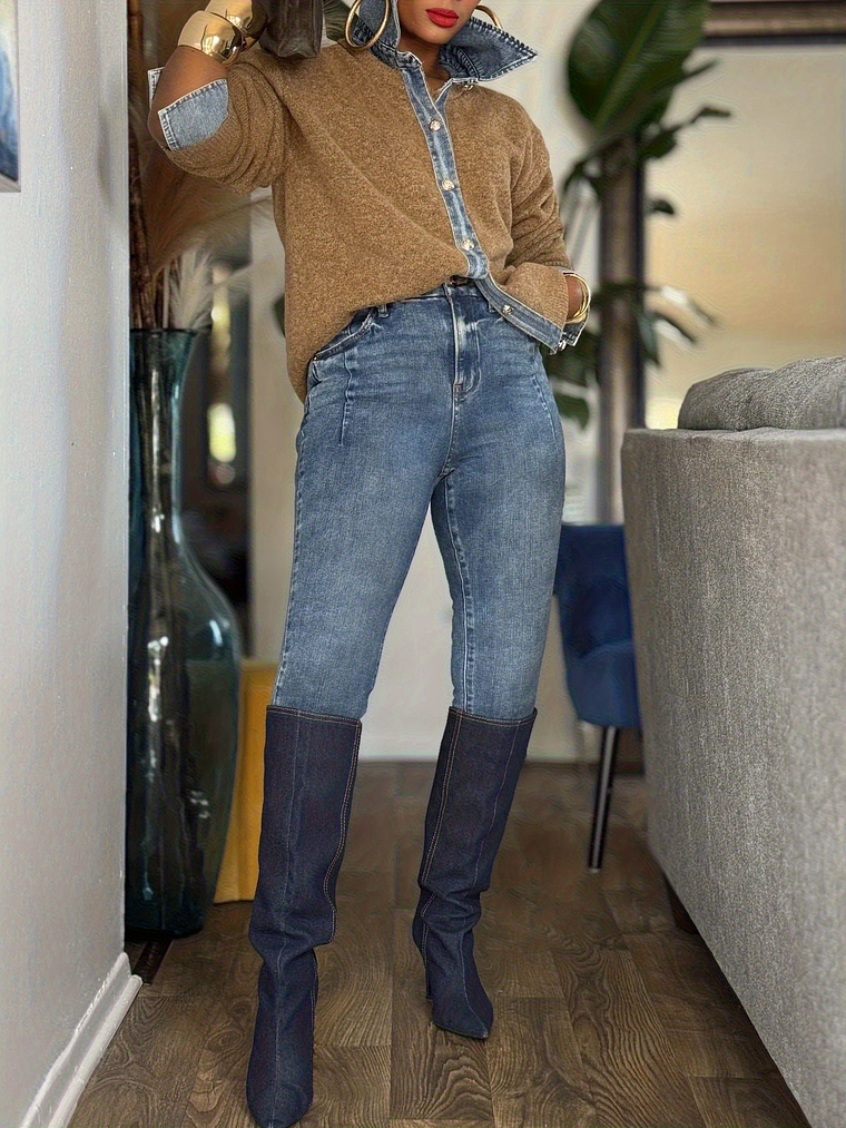 Polished Patchwork Inspired Cardigan  8