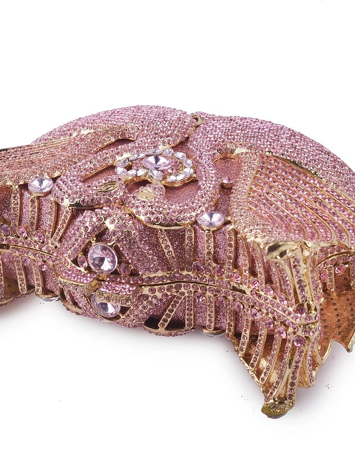 Dazzling Luxury Rhinestone Swan Clutch  3