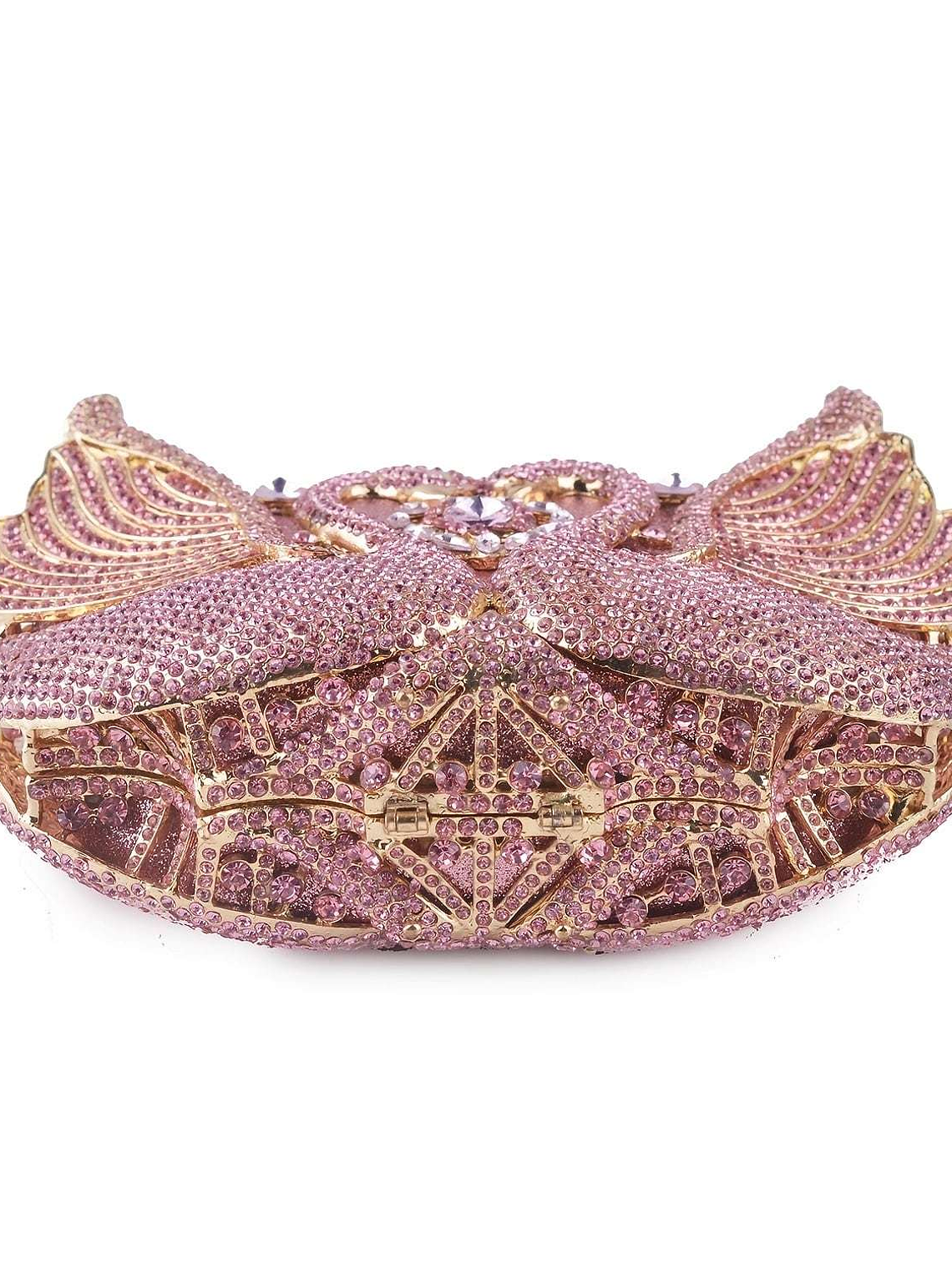 Dazzling Luxury Rhinestone Swan Clutch  4