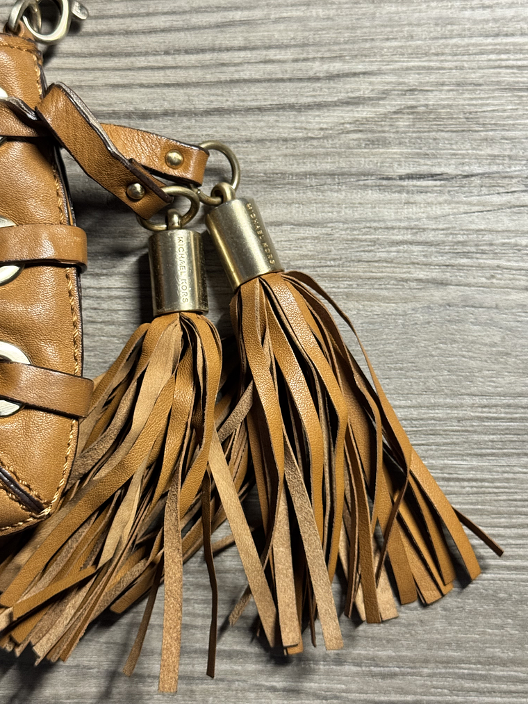Michael Kors Y2K Leather Shoulder Bag with Tassel Accent 4