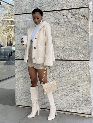 Zara Quilted Bag with Chain Accent