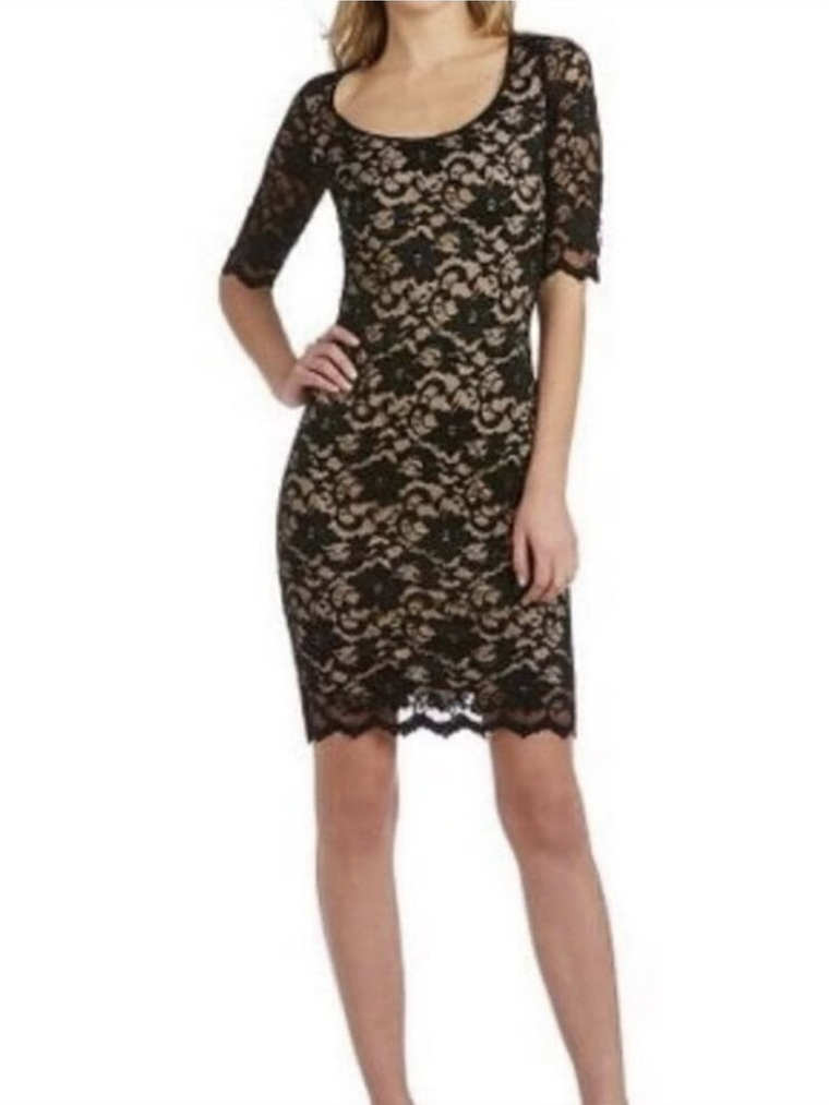 Badgley Mischka Lace Dress Sz 6 1